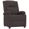 vidaXL Fauteuil inclinable &eacute;lectrique Marron fonc&eacute; Tissu