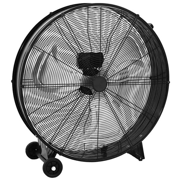vidaXL Ventilateur &agrave; tambour industriel 77 cm 187,7 W Noir