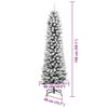 vidaXL Sapin de No&euml;l artificiel Blanc 150 cm PVC, m&eacute;tal et plastique