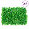 vidaXL Cl&ocirc;ture feuilles de foug&egrave;re artificielles 6 pcs vert 40x60 cm