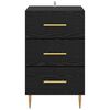 vidaXL Cabinet de chevet Ch&ecirc;ne noir 40 x 40 x 66 cm Bois d'ing&eacute;nierie