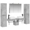 vidaXL Ensemble de mobilier de salle de bain 6 pc Gris b&eacute;ton