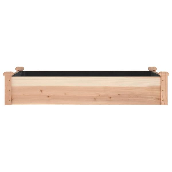 vidaXL Lit surélevé de jardin doublure 120x60x25 cm bois massif sapin