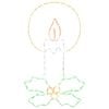 vidaXL Bougie de No&euml;l LED en cordon lumineux avec houx LOVIISA 120 LED