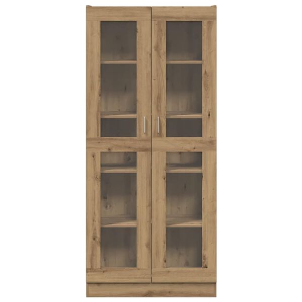 vidaXL Buffet haut chêne artisanal 82,5x30,5x185 cm bois d'ingénierie