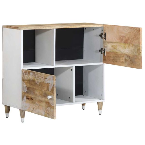 vidaXL Buffet 80x33,5x75 cm bois massif de manguier