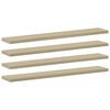 vidaXL Panneau de biblioth&egrave;que 8pcs Ch&ecirc;ne sonoma 60x10x1,5cm Agglom&eacute;r&eacute;