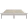 vidaXL Cadre de lit sans matelas blanc 160x200 cm bois massif