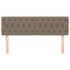 vidaXL T&ecirc;tes de lit Taupe 144x7x78/88 cm Tissu