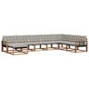 vidaXL Ensemble de canap&eacute;s d'ext&eacute;rieur 8 pcs Gris Naturel et Clair