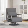 vidaXL Fauteuil pivotant et canap&eacute;-lit gris fonc&eacute; tissu