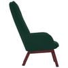 vidaXL Chaise de relaxation Vert foncé Velours