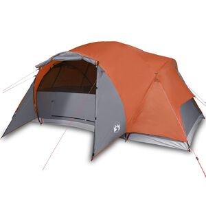 vidaXL Tente familiale Crossvent 8 personnes orange imperméable
