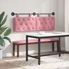 vidaXL T&ecirc;te de lit suspendue Rose 150 x 55 x 7 cm Velours
