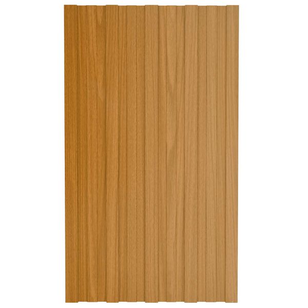 vidaXL Panneau de toiture 36 pcs Naturel 80 x 45 cm Acier galvanis&eacute;