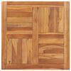 vidaXL Dessus de table Bois de teck solide 70x70x2,5 cm