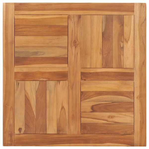 vidaXL Dessus de table Bois de teck solide 70x70x2,5 cm