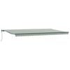 vidaXL Auvent r&eacute;tractable Vert et blanc 600 &times; 350 cm