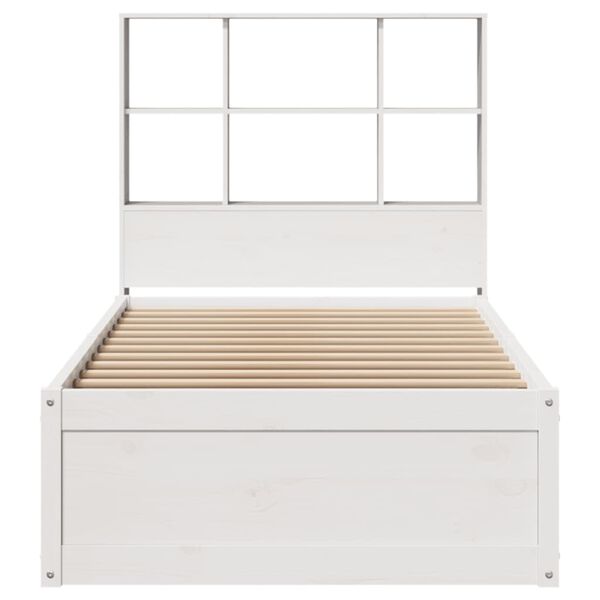 vidaXL Cadre de lit sans matelas blanc 90x200 cm bois de pin massif