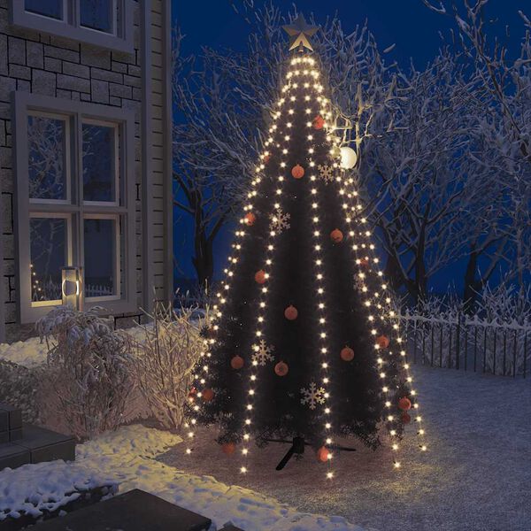 vidaXL Guirlande lumineuse filet d'arbre de No&euml;l 300 LED 300 cm