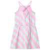 Robe pour enfants avec cordon de serrage sans manches rose 128