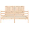 vidaXL Cadre de lit sans matelas 160x200 cm bois massif