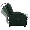 vidaXL Fauteuil inclinable &eacute;lectrique Vert fonc&eacute; Tissu