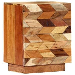 vidaXL Table de chevet 40 x 30 x 50 cm Bois de r&eacute;cup&eacute;ration massif