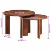 vidaXL Tables basses gigognes 2 pcs Marron miel Bois de mangue massif