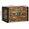 vidaXL Bo&icirc;te de rangement Marron et Noir 80 x 50 x 50 cm bois recycl&eacute;