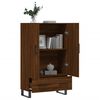 vidaXL Buffet haut chêne marron 69,5x31x115 cm bois d'ingénierie