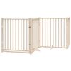 vidaXL Barri&egrave;re pour chien porte pliable 12 panneaux bois de peuplier