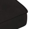 vidaXL Chaise de relaxation avec tabouret Noir Velours