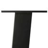 vidaXL Pieds de table basse 4 pièces Noir 30 cm Acier