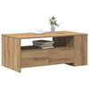 vidaXL Table basse avec tiroir Chêne artisanal 102 x 55 x 43,5 cm