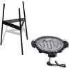 vidaXL Barbecue rond &eacute;lectrique de jardin