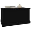 vidaXL Boîte de rangement noir 70x40x38 cm bois d'ingénierie