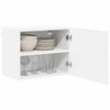 vidaXL Armoire de cuisine 2 pcs Blanc brillant 50 x 31 x 40 cm