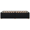vidaXL Cadre de lit sans matelas noir 90x200 cm tissu