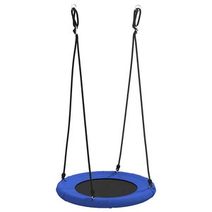vidaXL Balan&ccedil;oire en nid Bleu 100 x 100 x 180 cm Plastique