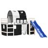 vidaXL Lit mezzanine enfants avec tunnel sans matelas 90x200 cm