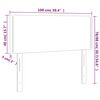 vidaXL T&ecirc;te de lit Vert fonc&eacute; 100x5x78/88 cm Velours