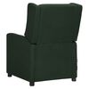 vidaXL Fauteuil de massage Vert fonc&eacute; Tissu