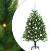 vidaXL Sapin de Noël avec 150 LED avec support Vert 120 cm PE