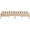 vidaXL Cadre de lit sans matelas 135x190 cm bois de pin massif