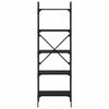 vidaXL Biblioth&egrave;que Ch&ecirc;ne noir 56 x 32 x 174 cm Bois d'ing&eacute;nierie