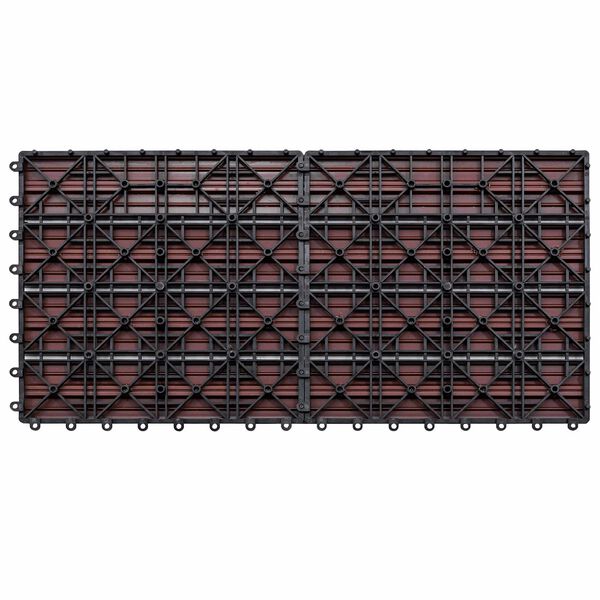 vidaXL Carreau de terrasse 6 pcs Marron 60 x 30 cm WPC