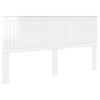 vidaXL T&ecirc;te de lit Blanc Brillant 180 cm Bois d'ing&eacute;nierie
