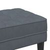 vidaXL banc Gris foncé 113 x 57 x 39 cm Velours