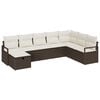 vidaXL Ensemble de Canap&eacute;s avec coussin 5 pcs polyrotin
